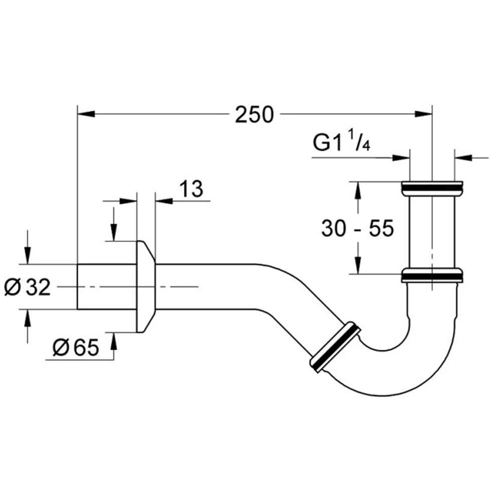 Grohe Sifon 1 1/4" - 28947000 2