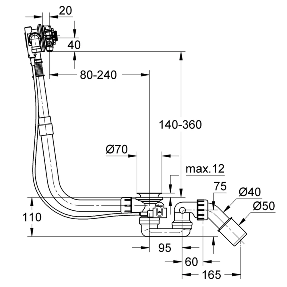 Grohe Talentofill Küvet Tropleni - 28990GN0 2