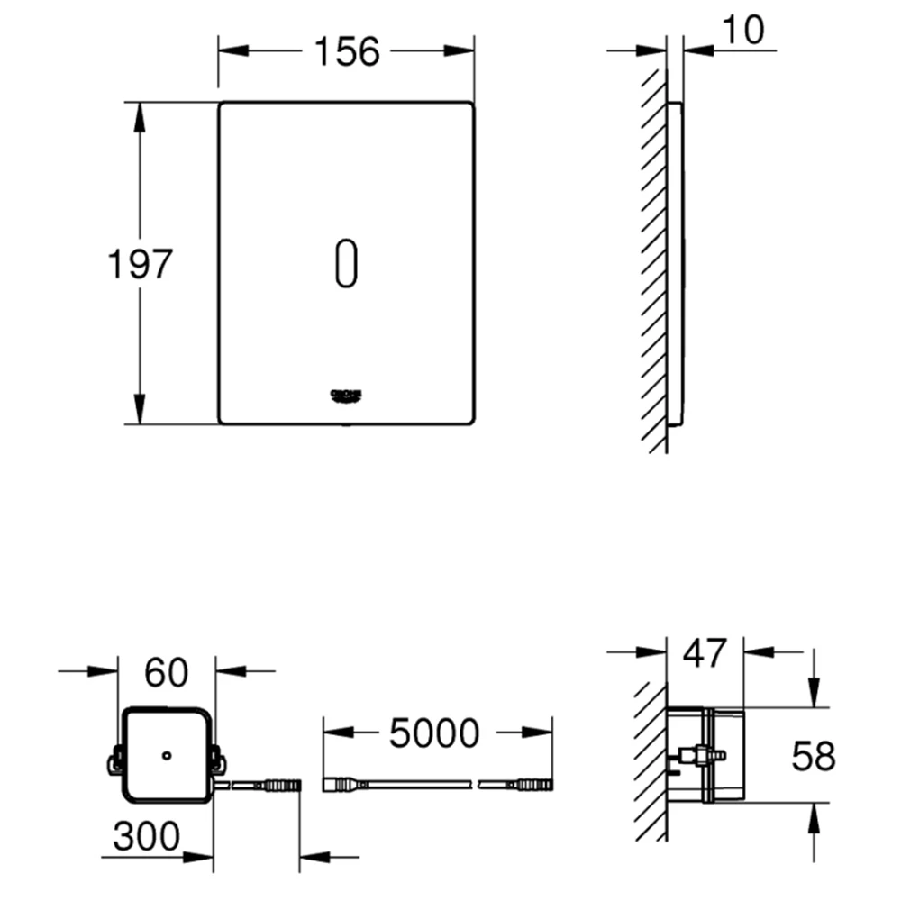 Grohe Tectron Bau E Fotoselli Kumanda Paneli - 39881SH0 2