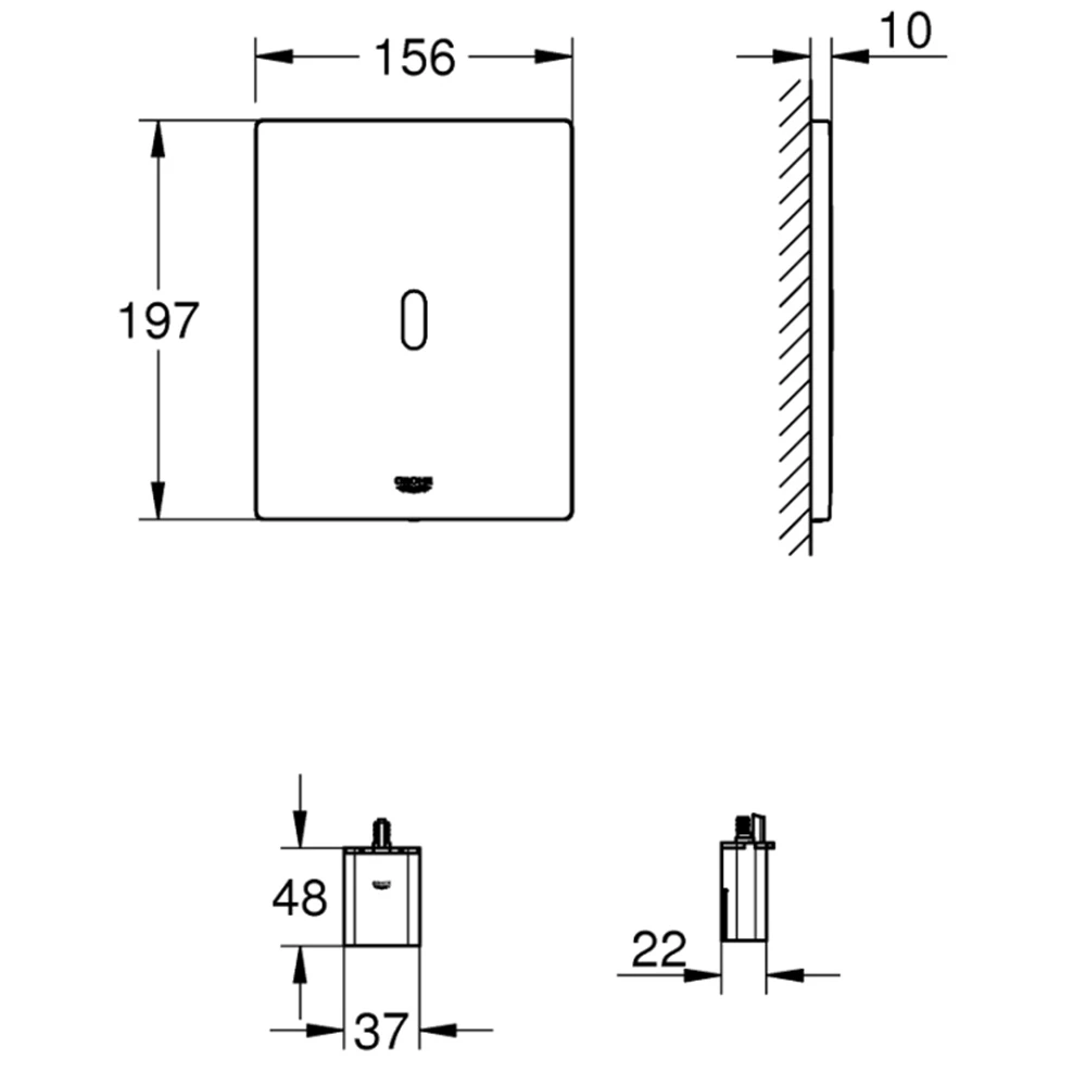 Grohe Tectron Bau E Fotoselli Kumanda Paneli - 39882SH0 2