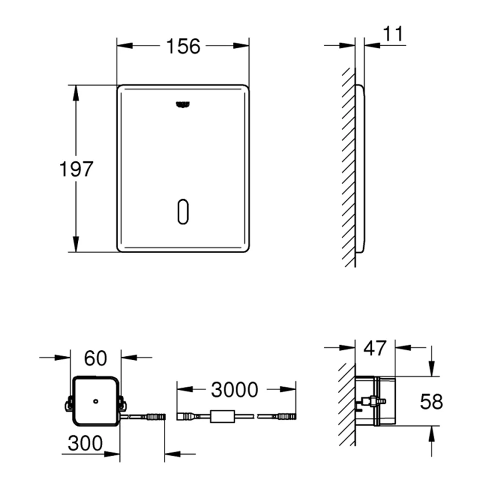 Grohe Tectron Skate Fotoselli Kumanda Paneli - 38698SD1 2