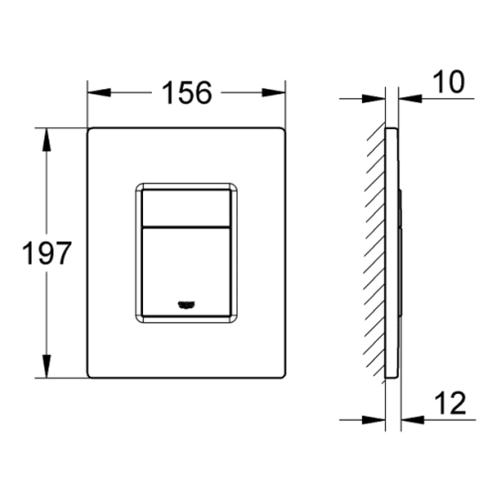 Grohe Skate Cosmopolitan Siyah Kumanda Paneli - 38732KF0 2