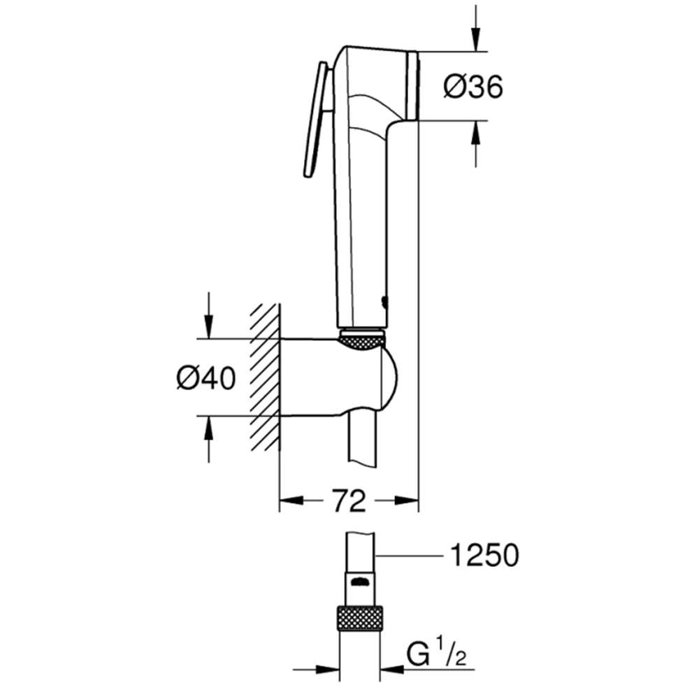 Grohe Tempesta-F Taharet Spreyi 30 Duş Seti - 27812IL1 2