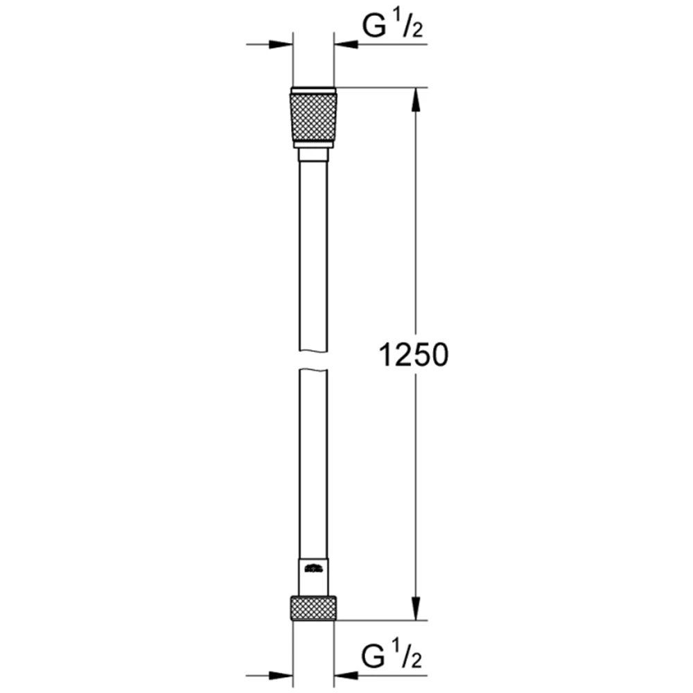 Grohe Silverflex Siyah Duş Hortumu - 28388KF1 2