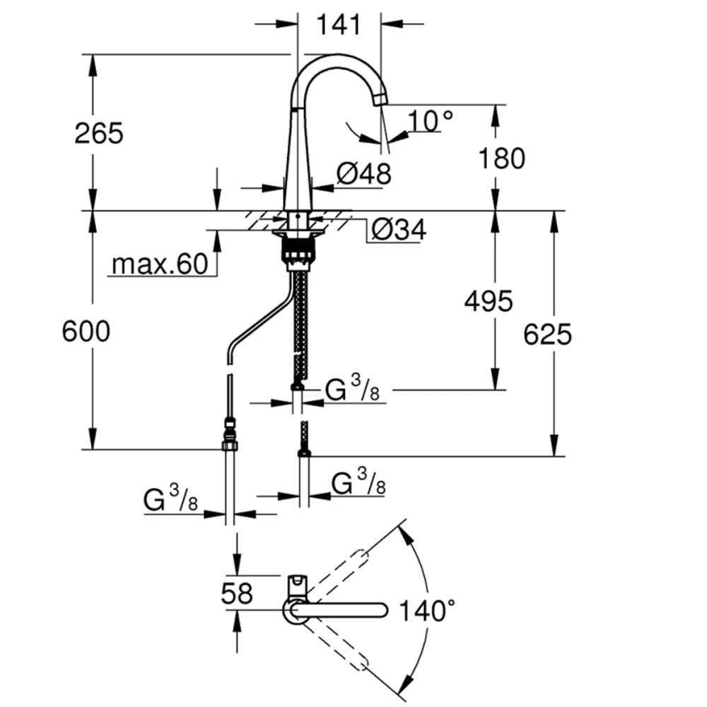 Grohe Zedra 2019 Filtre fonksiyonlu musluk - 30026002 2