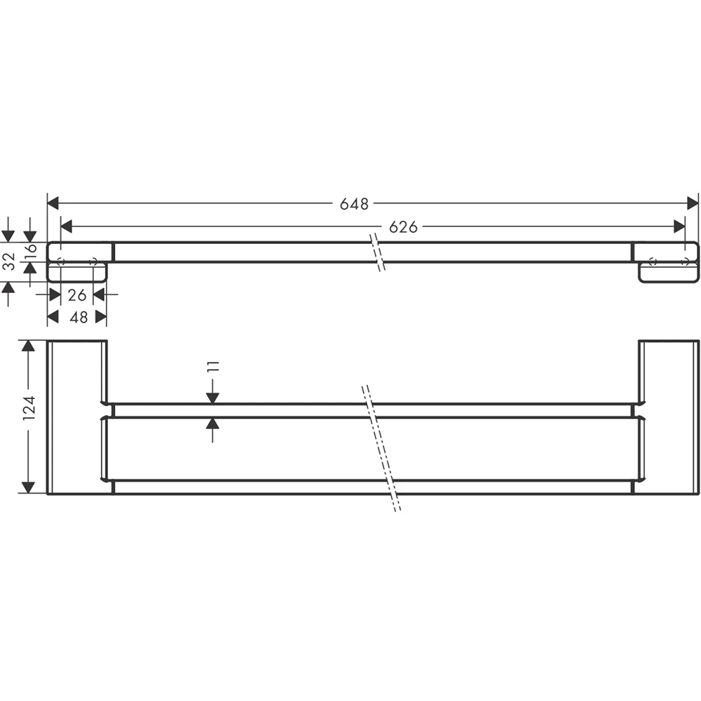 Hansgrohe AddStoris İkili Havluluk 41743000 2