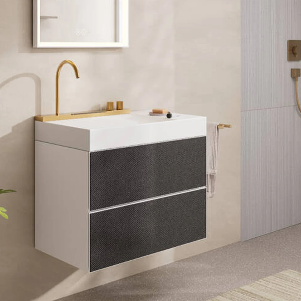 Hansgrohe Avalegra AquaUnit 78x48 Cm Bataryalı Beyaz-Mat Bronz Lavabo - 22473140 3