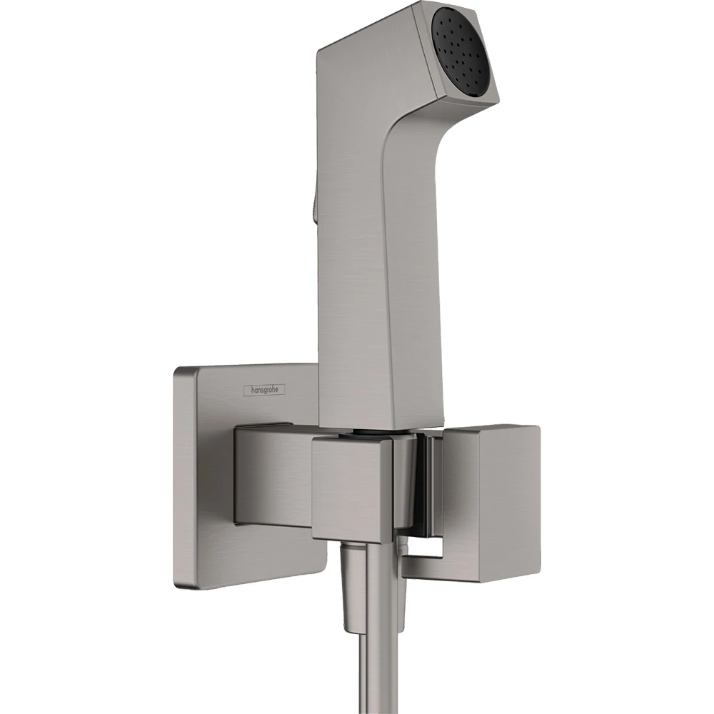 Hansgrohe Bidette El Duşu 1jet E EcoSmart+ Miks,Mat Siyah Duş Askısı ve Hortumu ile 29233340