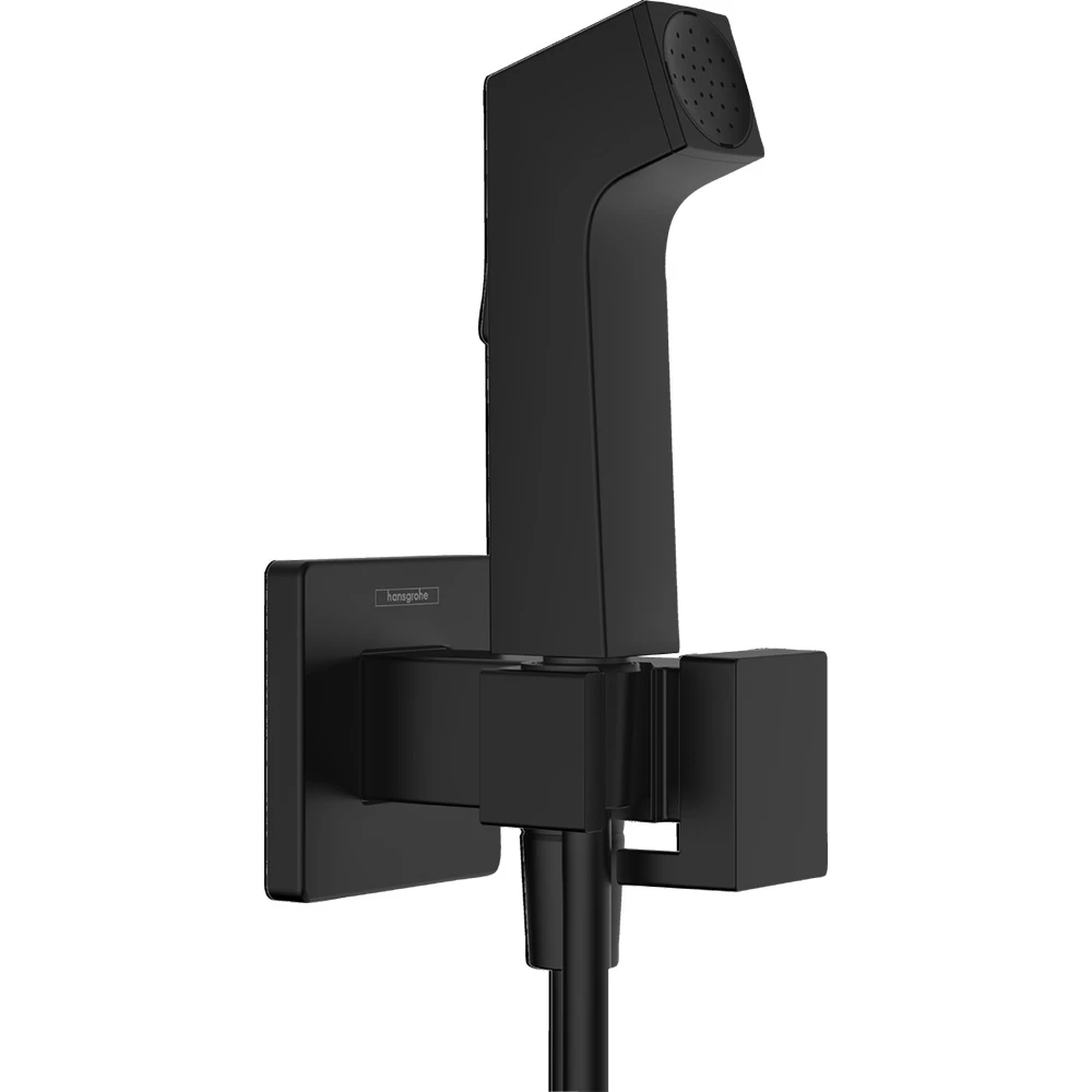 Hansgrohe Bidette El Duşu 1jet E EcoSmart+ Miks,Satin Siyah Duş Askısı ve Hortumu ile 29233670
