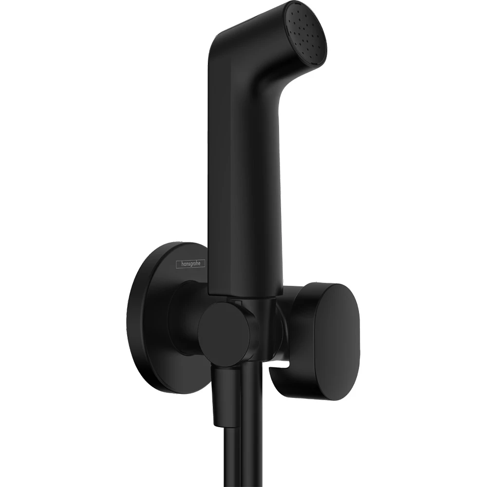 Hansgrohe Bidette El Duşu 1jet EcoSmart+ S Soğuk Su İçin Duş Askısı ve Satin Siyah 125 Cm Duş Hortumu ile 29230670