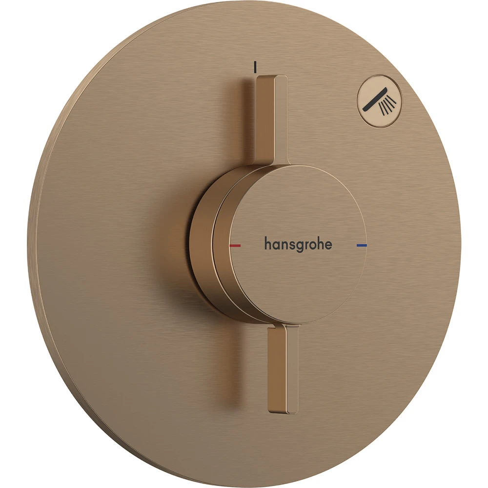 Hansgrohe DuoTurn S 1 Çıkış İçin Mat Bronz Ankastre Banyo Bataryası 75618140