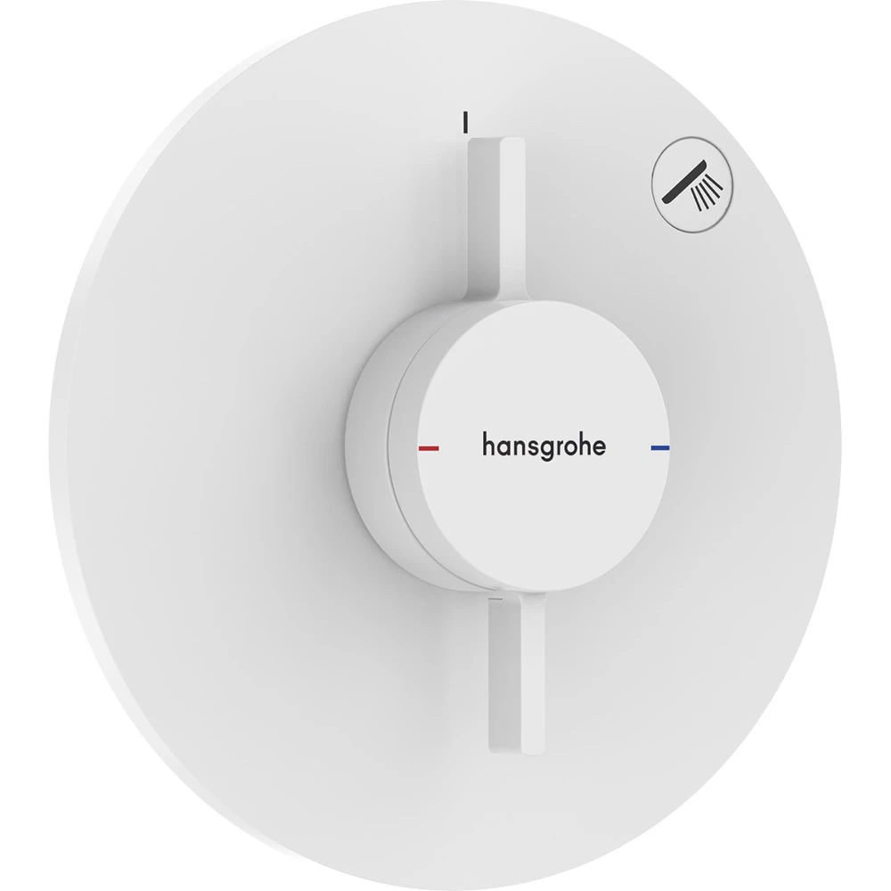 Hansgrohe DuoTurn S 1 Çıkış İçin Satin Beyaz Ankastre Banyo Bataryası 75618700