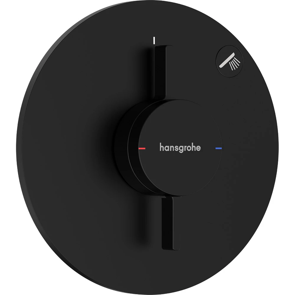 Hansgrohe DuoTurn S 1 Çıkış İçin Satin Siyah Ankastre Banyo Bataryası 75618670