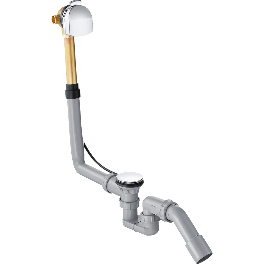 HansGrohe Exafill Komple Set Tromplen, Standart Küvetler İçin Gider ve Taşma Seti 58123000