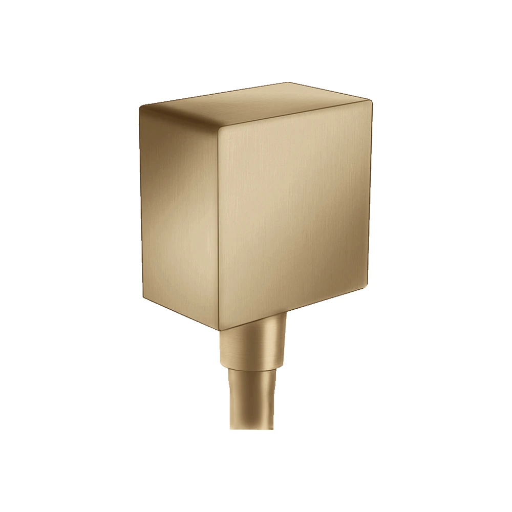 Hansgrohe FixFit Mat Bronz Square Çek Valf İle Gönye Çıkışı