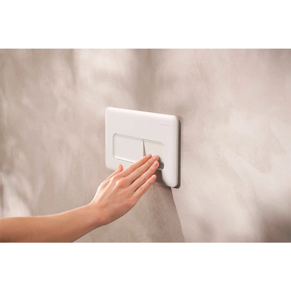Hansgrohe iFrame Original Q Mat Beyaz Gömme Rezervuar Paneli - 66001700 2
