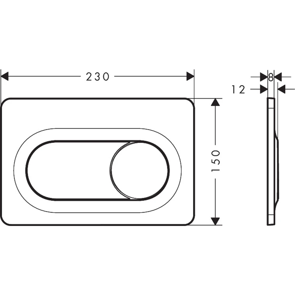 Hansgrohe iFrame Original S Gömme Rezervuar Paneli - 66002000 4