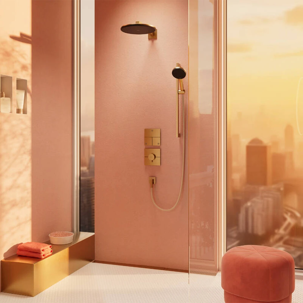 Hansgrohe Raindance Alive S 300 2jet EcoSmart Mat Bronz Tepe Duşu - 24541140 2