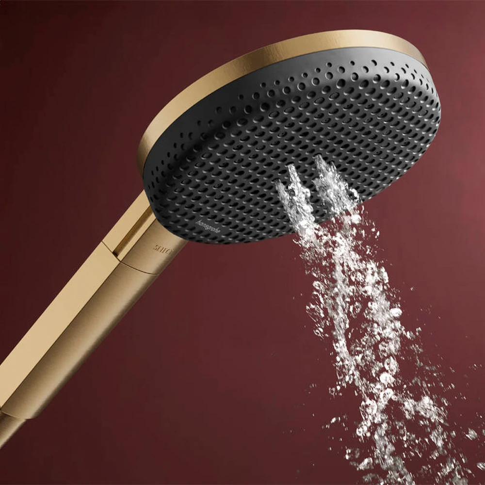 Hansgrohe Raindance Alive Select S 125 3jet EcoSmart+ Mat Bronz El Duşu - 24512140 3