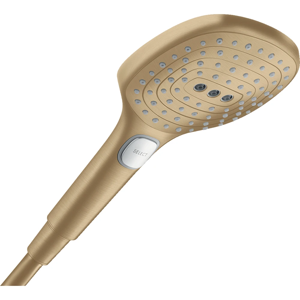 Hansgrohe Raindance Select E 120 3Jet PowderRain EcoSmart+ Fırçalanmış Bronz El Duşu - 28729140
