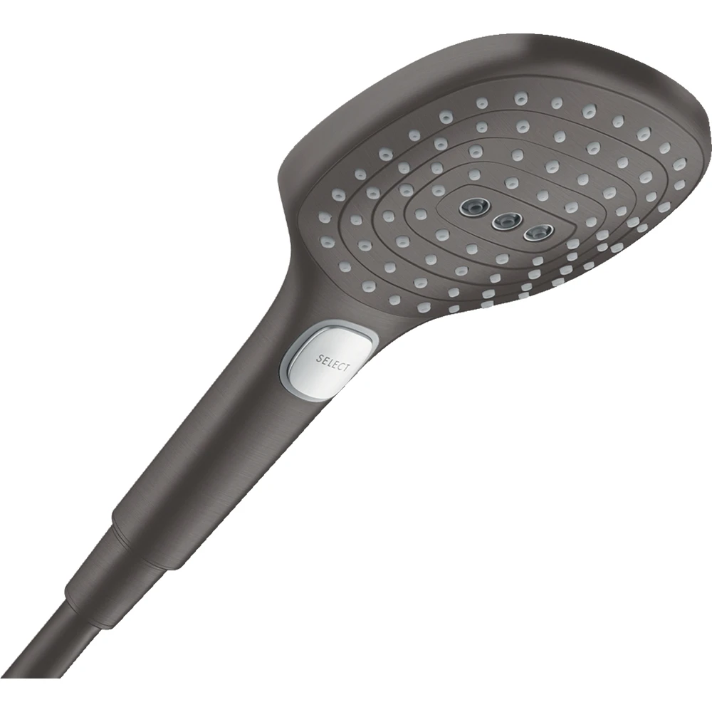 Hansgrohe Raindance Select E 120 3Jet PowderRain EcoSmart+ Fırçalanmış Siyah Krom El Duşu - 28729340