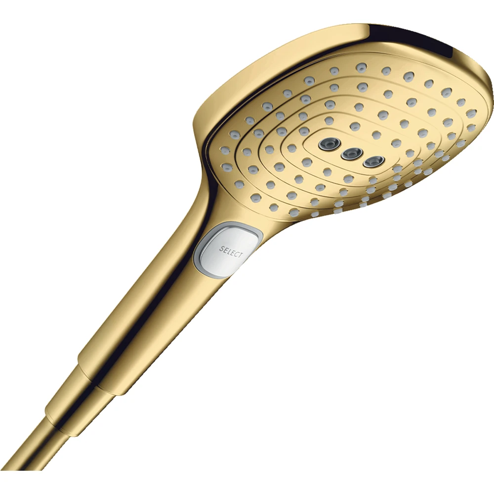 Hansgrohe Raindance Select E 120 3Jet PowderRain EcoSmart Parlak Altın El Duşu - 28728700