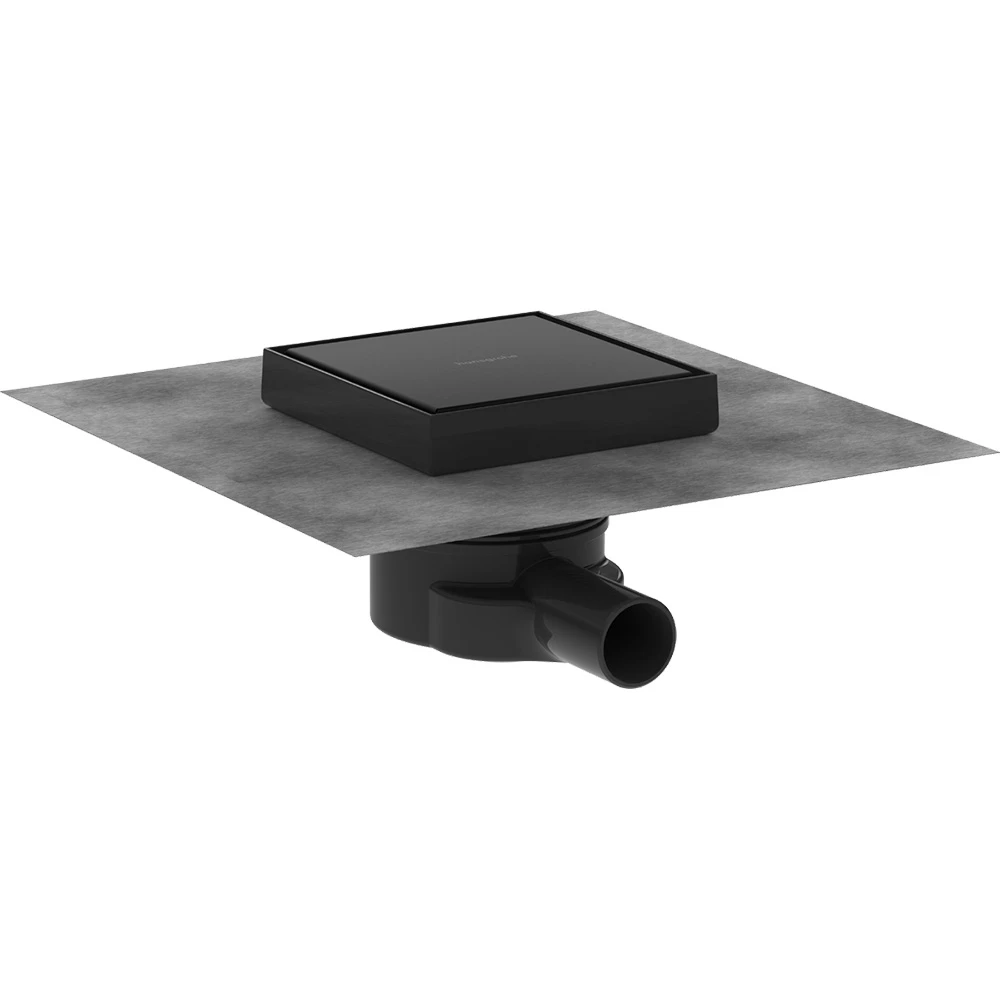Hansgrohe RainDrain Point 150/150 Seramik Kaplanabilir Satin Siyah Komple Gider Seti 56249670