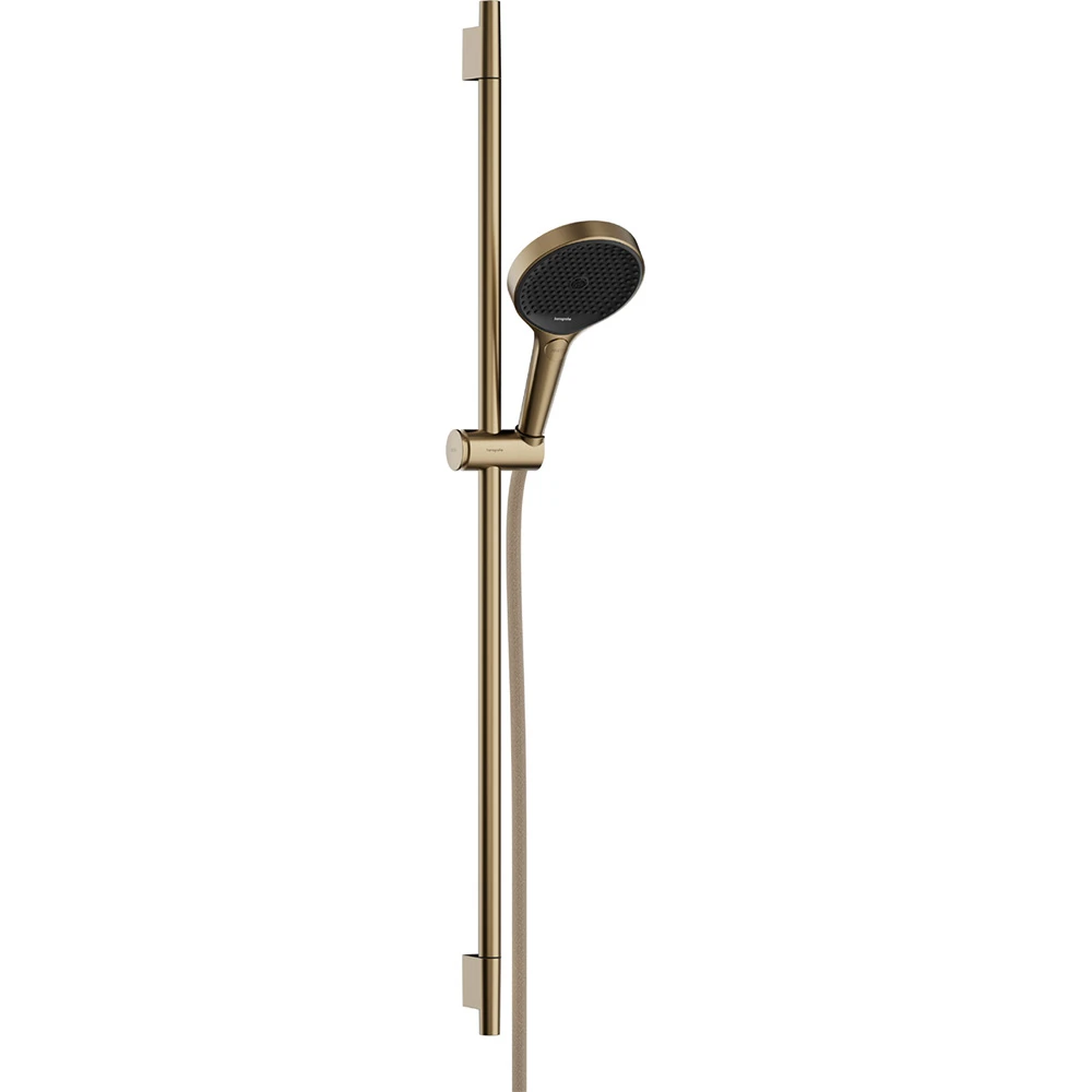 Hansgrohe Rainfinity Duş Seti 130 3jet EcoSmart Duş Barı 90 Cm ve Designflex Textile Mat Bronz Duş Hortumu 160 Cm ile 28744140