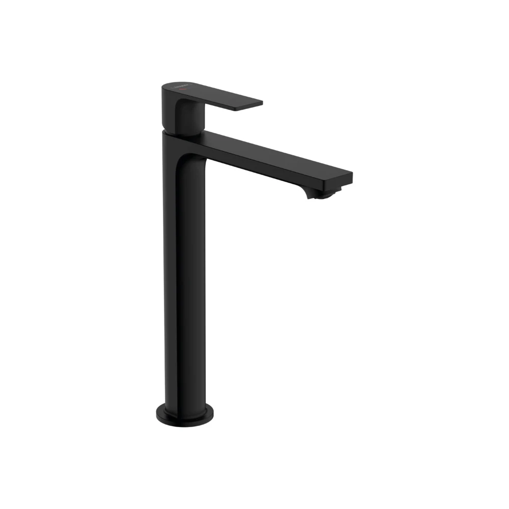 Hansgrohe Rebris E Tek kollu Satin Siyah Kumandalı lavabo bataryası