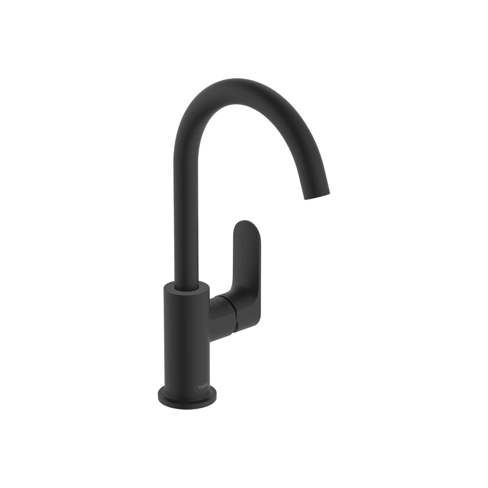 Hansgrohe Rebris S Tek Kollu Satin Siyah Lavabo Bataryası 72536670