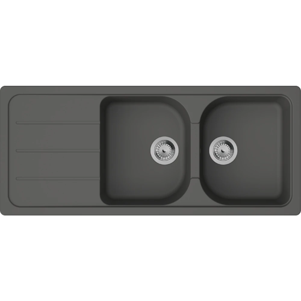 Hansgrohe S52 S520-F735 Taş Gri Ankastre Granit Eviye - 43348290