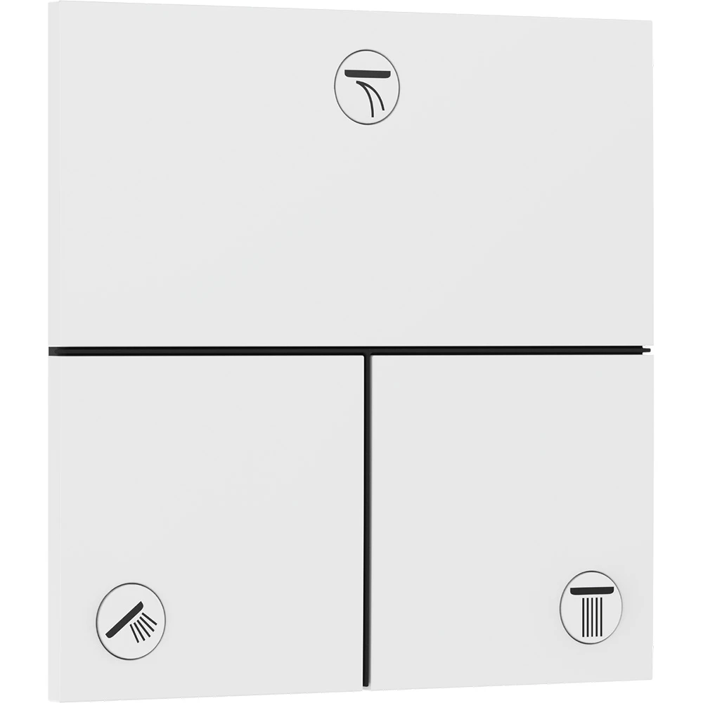 Hansgrohe ShowerSelect Comfort E Satin Beyaz 3 Çıkış İçin Valf Ankastre Termostatik Banyo Bataryası15573700
