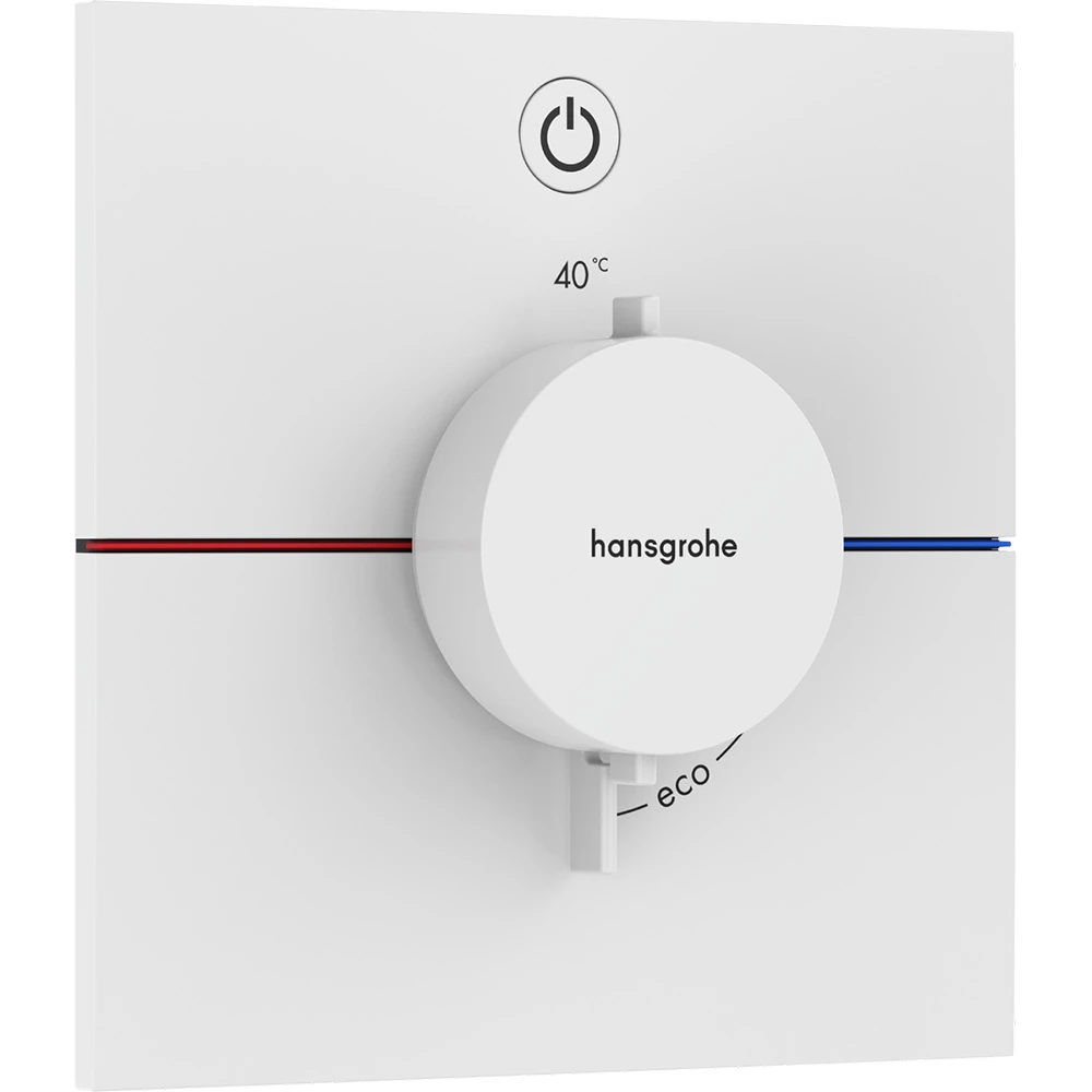 Hansgrohe ShowerSelect Comfort E Satin Beyaz 1 Çıkış İçin Ankastre Termostatik Banyo Bataryası 15571700