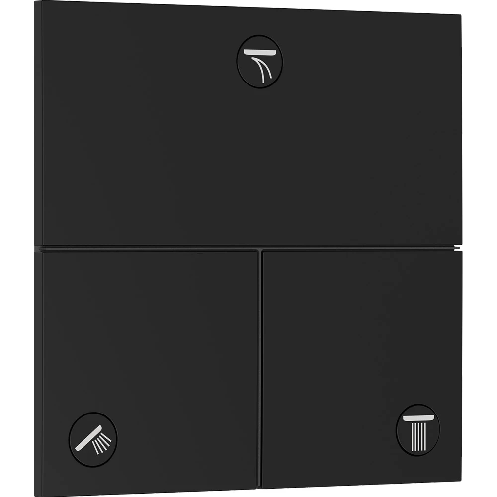 Hansgrohe ShowerSelect Comfort E Satin Siyah 3 Çıkış İçin Valf Ankastre Termostatik Banyo Bataryası 15573670