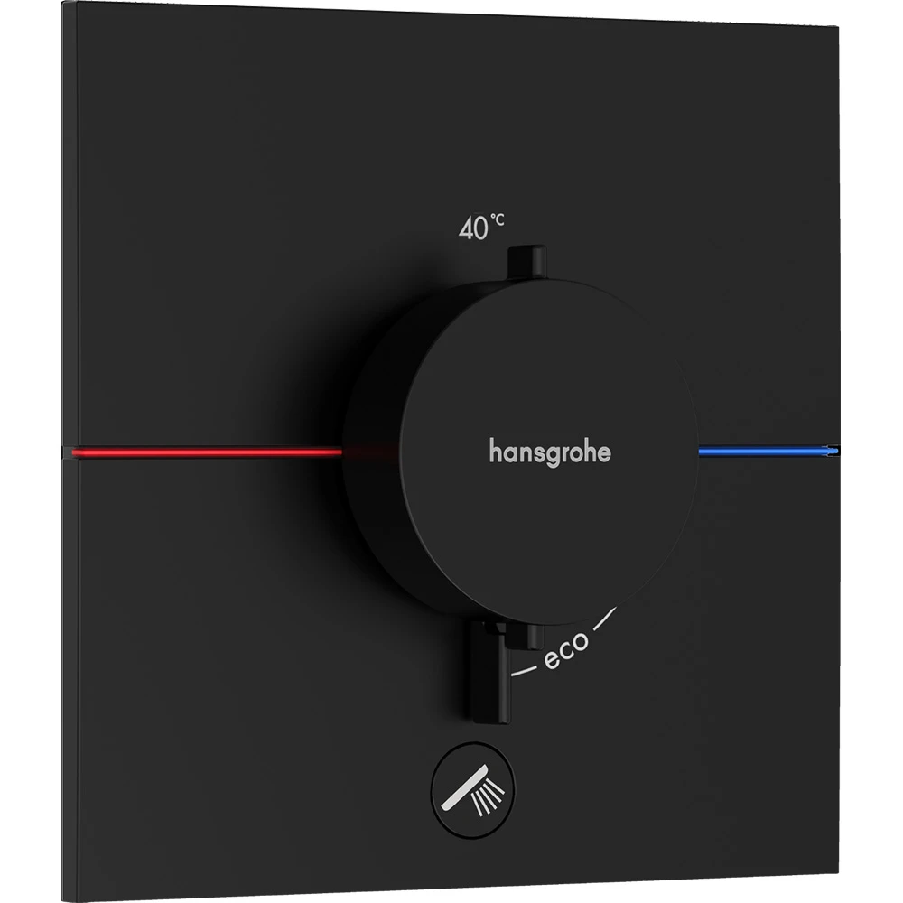 Hansgrohe ShowerSelect Comfort E Satin Siyah Ankastre Termostatik Banyo Bataryası 15575670