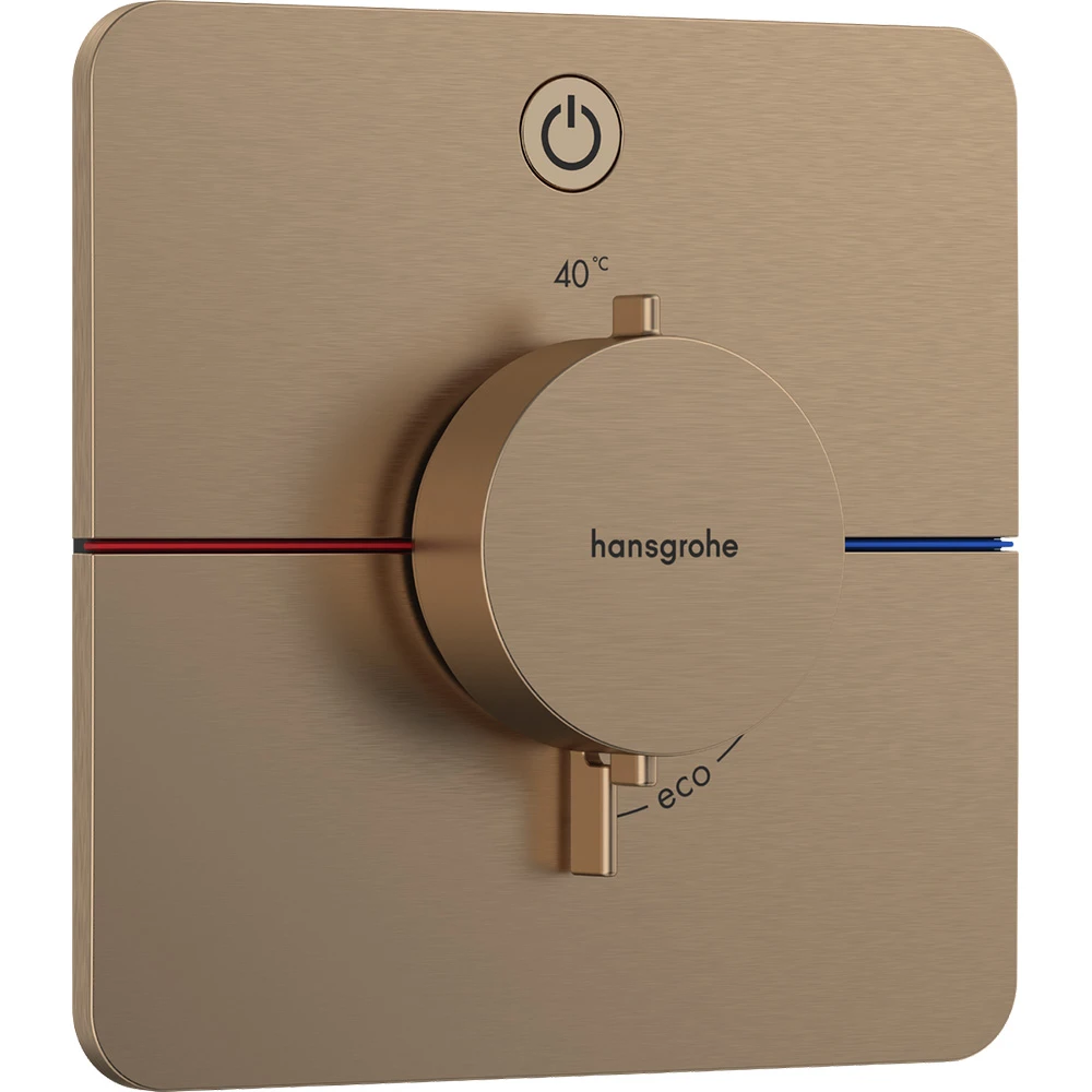 Hansgrohe ShowerSelect Comfort Q Mat Bronz 1 Çıkış İçin Ankastre Termostatik Banyo Bataryası 15581140