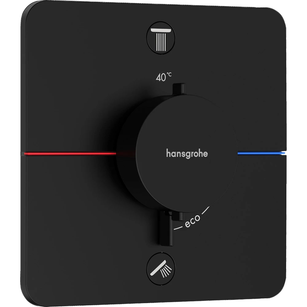 Hansgrohe ShowerSelect Comfort Q Satin Siyah Ankastre Termostatik Banyo Bataryası 15586670