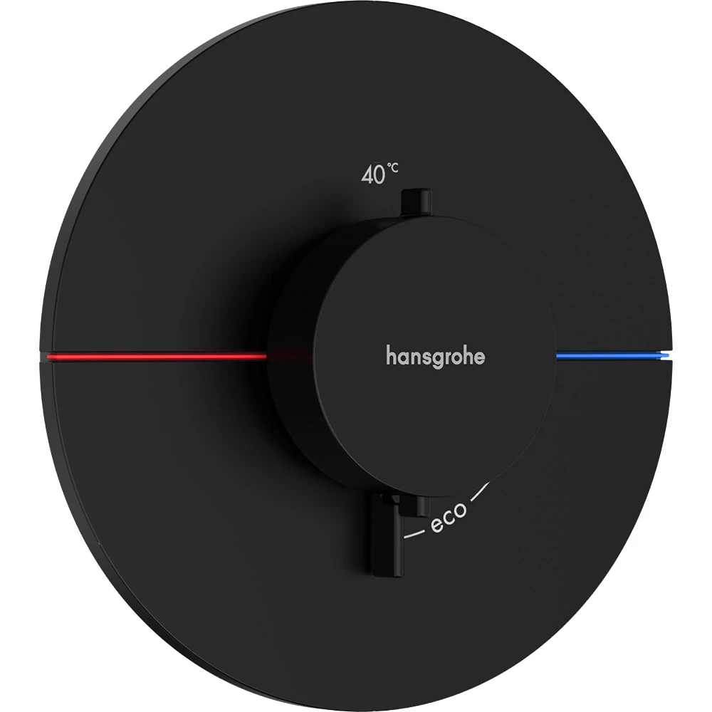 Hansgrohe ShowerSelect Comfort S Satin Siyah Ankastre Termostatik Banyo Bataryası 15559670