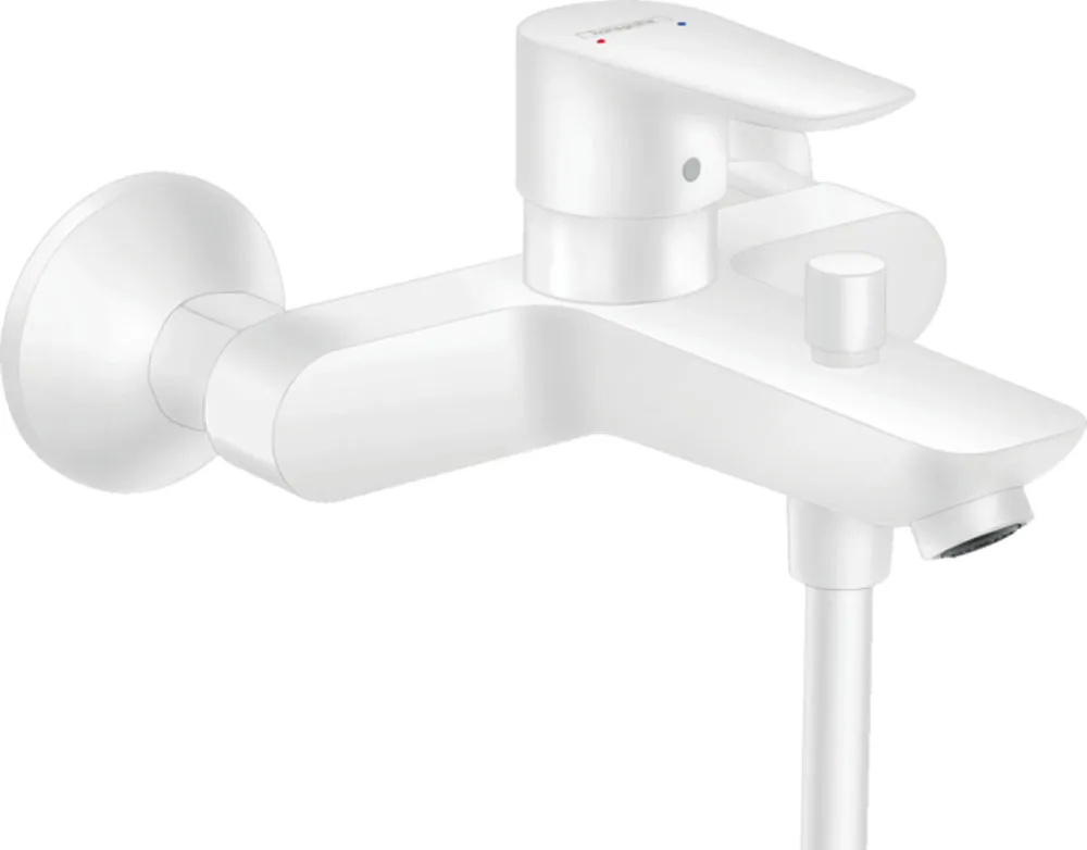 Hansgrohe Talis E Mat Beyaz Tek Kollu Banyo Bataryası