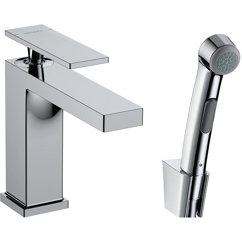 Hansgrohe Tecturis E 110 Bidette El Duşu ve Duş Hortumu 160 Cm İle Tek Kollu Lavabo Bataryası 73210000