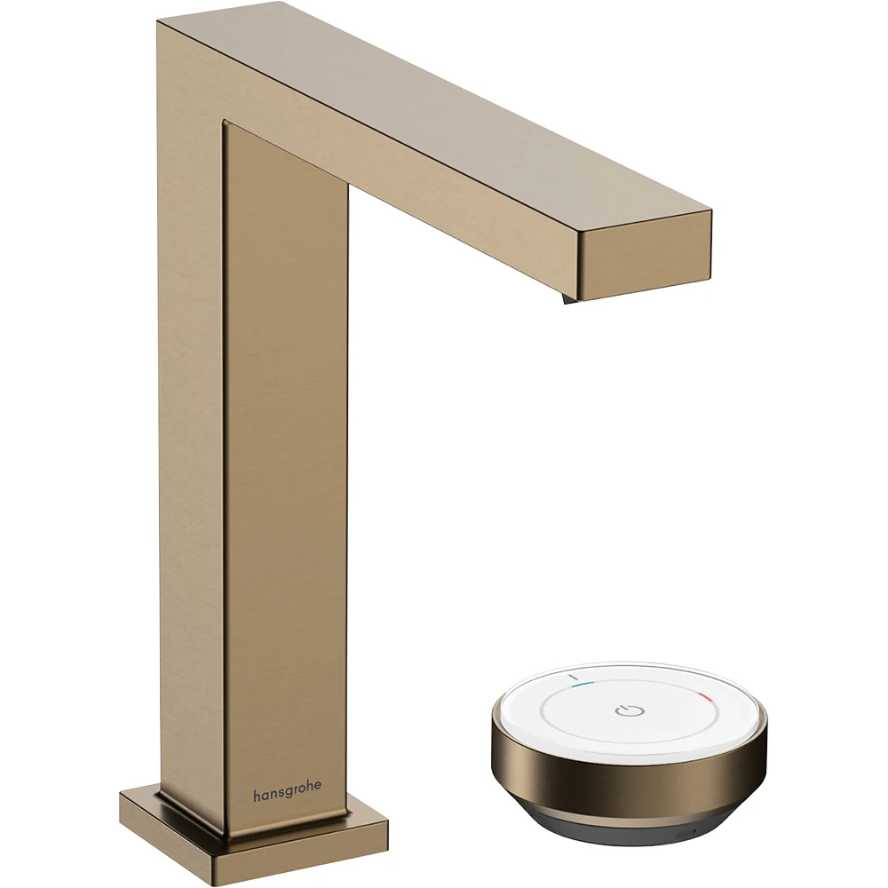 Hansgrohe Tecturis E 150 CoolStart EcoSmart+ Kumandasız Mat Bronz 2-Delikli Lavabo Bataryası 73053140
