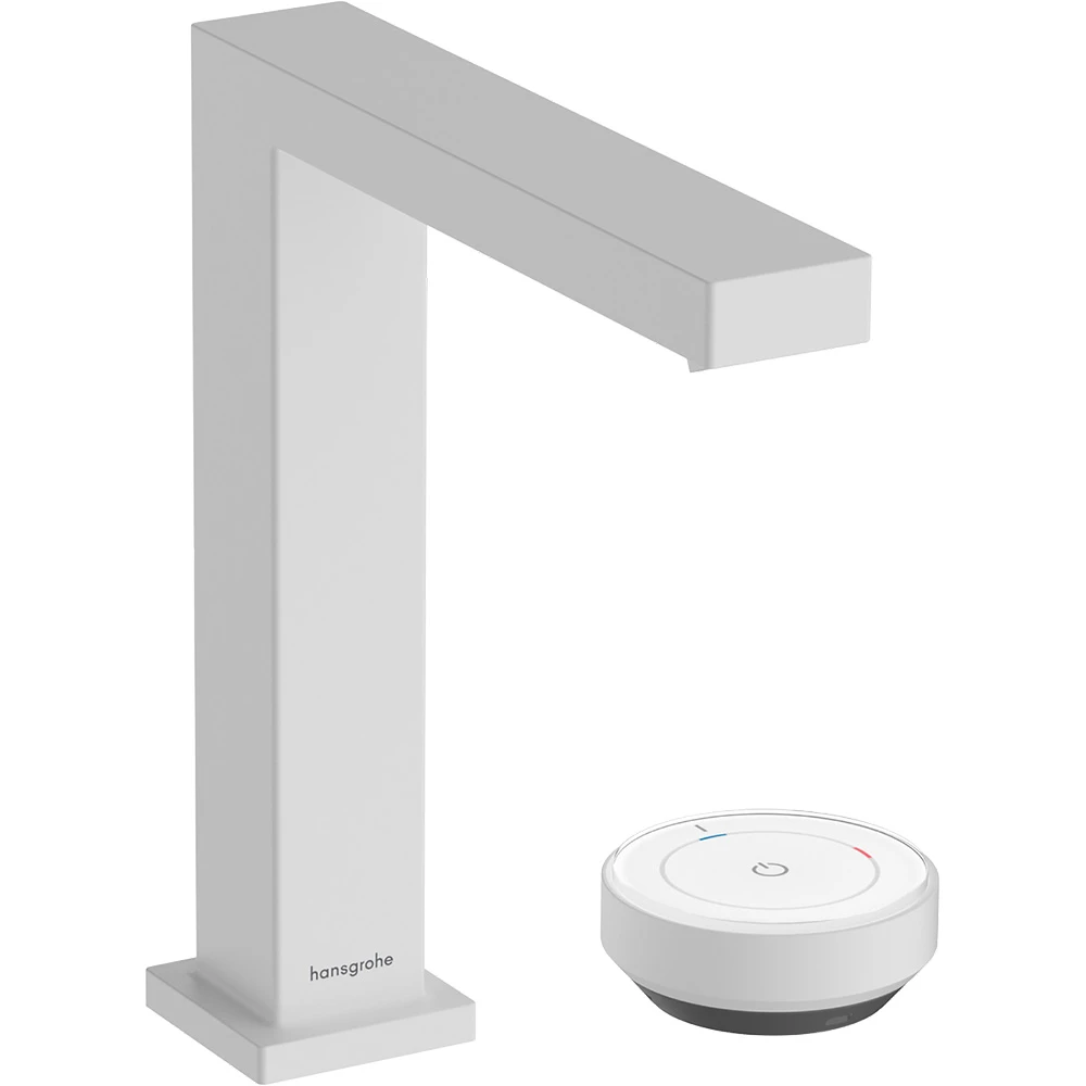 Hansgrohe Tecturis E 150 CoolStart EcoSmart+ Kumandasız Satin Beyaz 2-Delikli Lavabo Bataryası 73053700