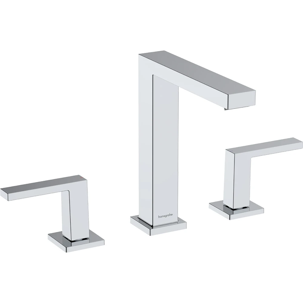 Hansgrohe Tecturis E 150 EcoSmart+ Bas-Aç Gider Seti İle 3 Delikli Lavabo Bataryası 73030000