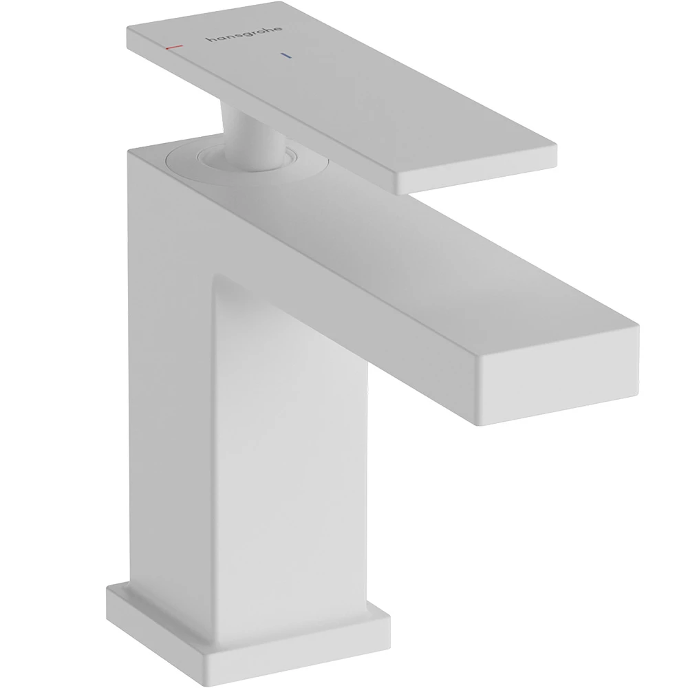 Hansgrohe Tecturis E Tek Kollu 80 CoolStart EcoSmart+ Kumandalı Satin Beyaz Lavabo Bataryası 73002700