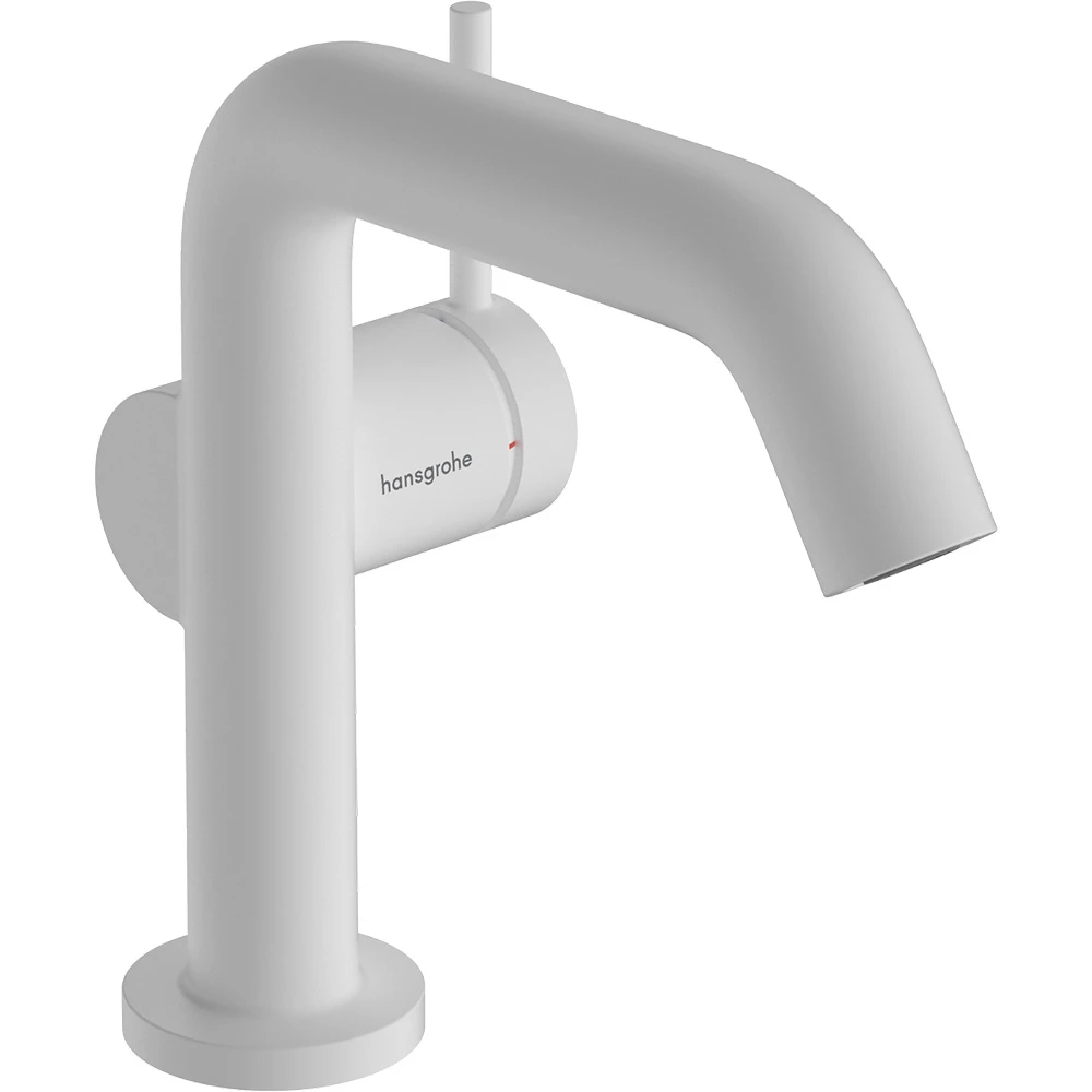 Hansgrohe Tecturis S 110 Fine CoolStart Bas-Aç Gider Seti İle Satin Beyaz Tek Kollu Lavabo Bataryası 73322700