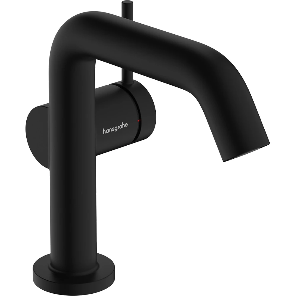 Hansgrohe Tecturis S 110 Fine CoolStart Bas-Aç Gider Seti İle Satin Siyah Tek Kollu Lavabo Bataryası 73322670