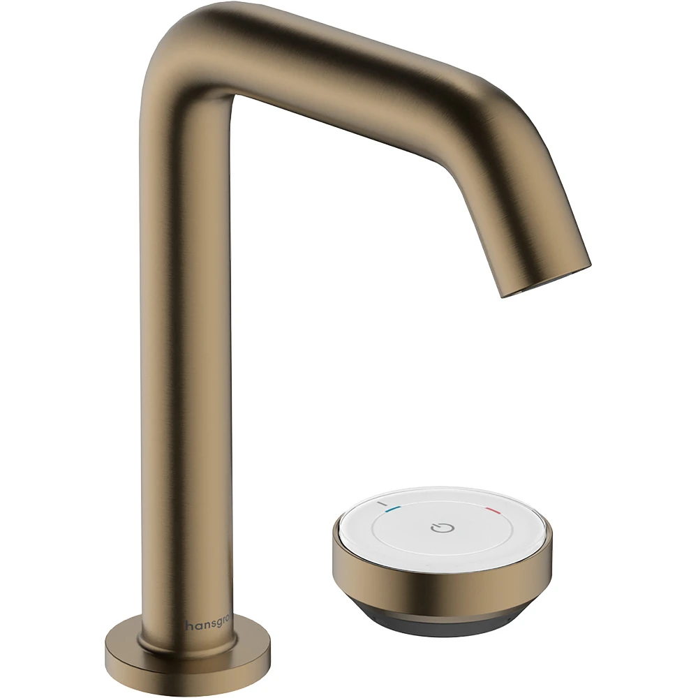 Hansgrohe Tecturis S 150 CoolStart EcoSmart Kumandasız Mat Bronz 2-Delikli Lavabo Bataryası 73353140