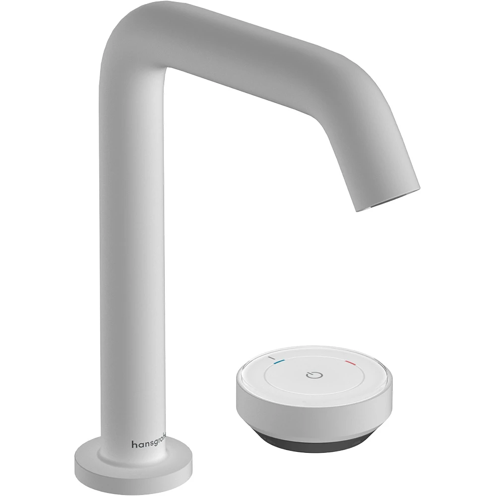 Hansgrohe Tecturis S 150 CoolStart EcoSmart Kumandasız Satin Beyaz 2-Delikli Lavabo Bataryası 73353700