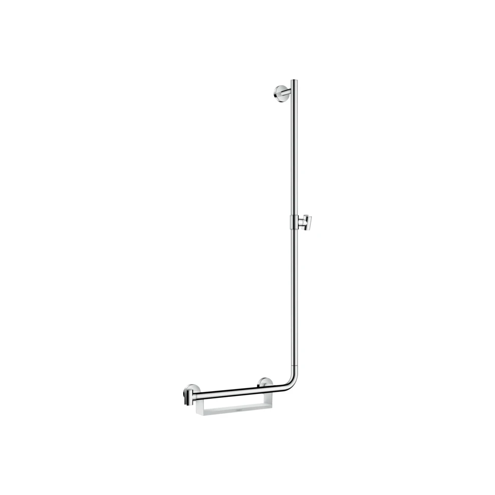 Hansgrohe Unica Beyaz Krom 110 Cm Sağdan Duş Barı
