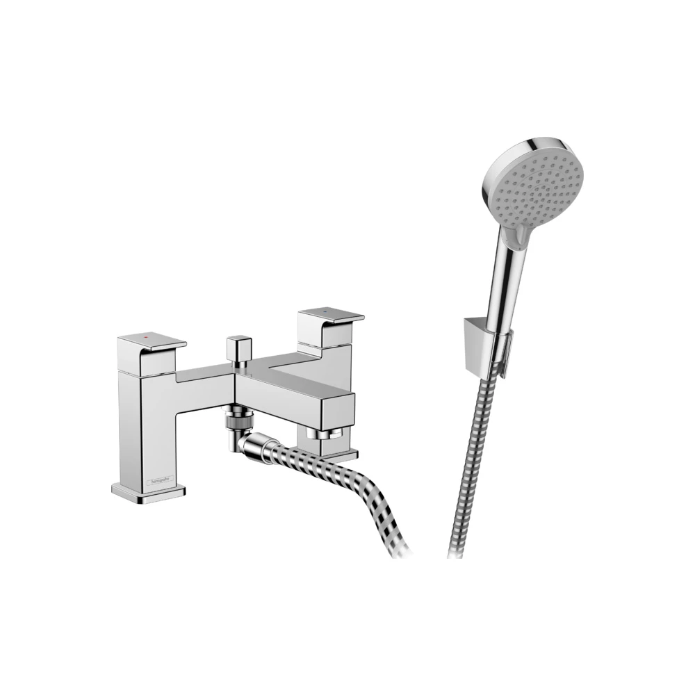 Hansgrohe Vernis Shape 2 Delikli Kenarlı Krom Banyo Bataryası